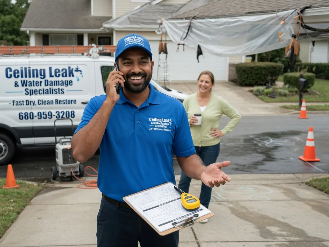 Ceiling Leak Cleanup Colony, OK FAQs